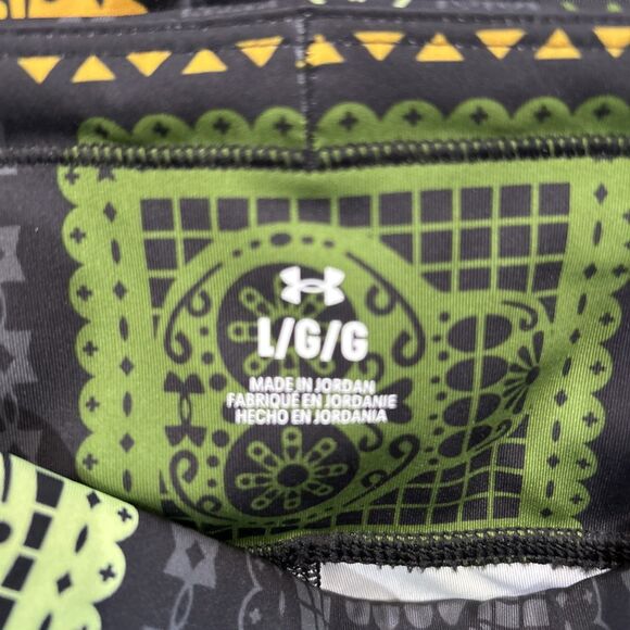 Under Armour Women's L Day of The Dead Training Tights Bike Shorts Pockets - Picture 8 of 9